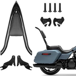 22'' Sissy Bar Detachable Passenger Backrest for Harley Davidson Touring Road King Road Glide Street Glide Electra Glide Road King 2009-2025, Black