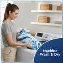 Bathroom Rug (Blue/Light Blue, 24X16)