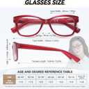 2 x AABV Reading Glasses Blue Light Blocking for Women,Anti UV Ray/Glare Readers,Lightweight Spring Hinge Eyeglasses (4-pack Mix)