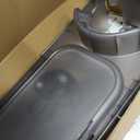 btrfe Universal Stroller Snack Tray, 3-in-1 Cup Holder Tray with Clamp & Silicone Arms Grip & Detachable Silicone Tray, Stroller Tray Attachment for Toddler & Kids, Snacking On The Go