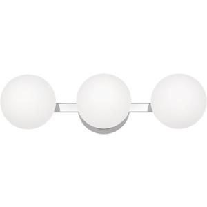 Globe Bathroom Vanity Light Fixtures, Modern 3 Lights Wall Lighting Chrome, Porch Wall Mount Light Fixture for Bathroom, Over Mirror Cabinets