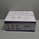 Surtime 46" White Ceiling Fans with RGB Lights - Flush Mount Ceiling Fan Light with LED 3CCT Dimmable, Modern Low Profile Ceiling Fans for Indoor Party,Covered Outdoor