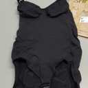 SHAPERX Women's Seamless Shapewear Bodysuit Tummy Control Body Shaper Waist Defining Body Suit (XX-Large-3X-Large, Black (Brief))