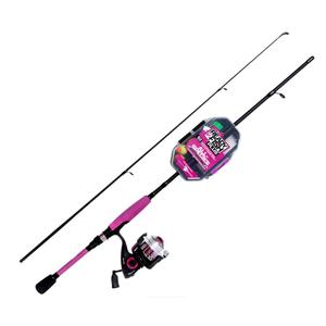 Ready2Fish Just Add Bait All-Species Spinning Combo with Kit, Pink