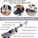 CHERAINTI Shoe Stretcher - Shoe Trees for Women and Men, Adjustable Stretch Length and Width for Wide Feet Expander Widener