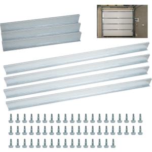 Heavy Duty Steel Garage Door Strut 16Ft Garage Door Reinforcement Bracket Garage Door Support Brace Repair Kit, Reinforcement Hurricane Strut Beams Prevents Bending and Sagging