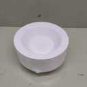 BESTVIP 50Pcs Plastic White Bowls, 12 Oz Disposable Bowls Disposable Bowls for Parties, Wedding, Christmas, Soak Proof Bowls for Breakfast, Lunch, and Dinner Meals