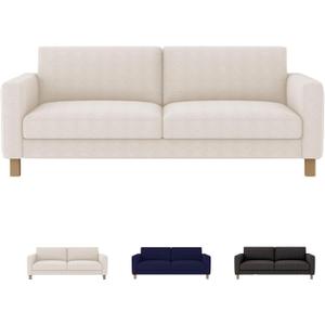 Karlstad Sofa Cover for IKEA Karlstad 3-Seat Sofa, Sofa Cover for IKEA Polyester Machine Washable, Cream