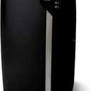 De'Longhi Black Portable Air Cooler with Remote Control and Dehumidifier