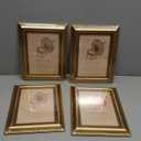 TKYGU 4x6 Picture Frame with Real Glass, 4 set Ornate Vintage Picture Frames for Wall or Tabletop Display, Gold 4 x 6 Frame for Wall home best gift