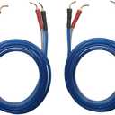 KK ZB-ZB 1pair Set(Total 8 pin Plug) HiFi OFC Speaker Wire, Pin Type Plug to Pin Type Plug
