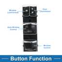 Power Window Switch No.254014RA0A Window Control Switch for Nissan Maxima 3.5L V6 2016-2023 Black