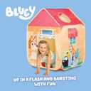 Pop N Fun Bluey Pop-Up Tent, Multicolor Easy Storage Pop Up Play Tent with Roll-Up Door & Peep Window, Indoor/Outdoor Toddler Playhouse for Ages 2+