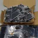 goldenwarm 48 Pack Matte Black Heavy Duty Iron Door Hinges, 4 Inch x 4 Inch Interior and Exterior Black Door Hinges with 5/8" Radius Corners