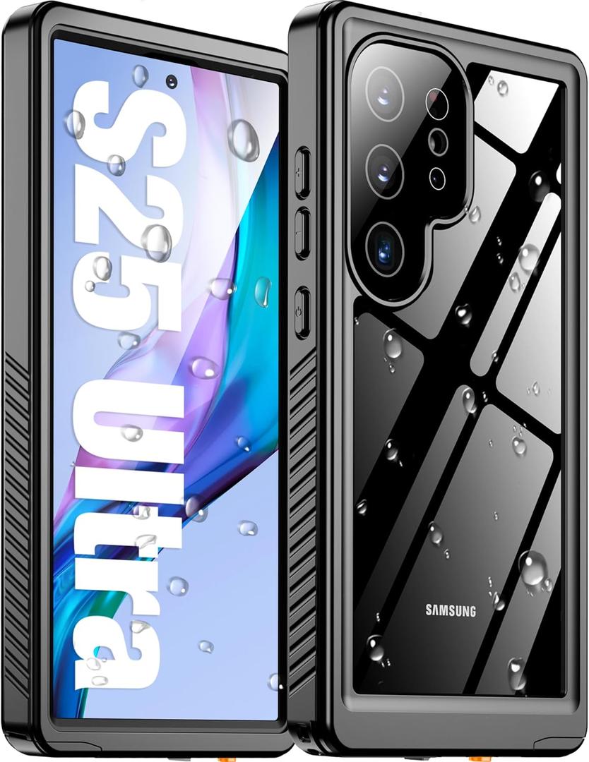 Nineasy for Samsung Galaxy S25 Ultra Case Waterproof [IP68 Underwater][Built-in Screen & Lens Protector][12FT Shockproof] 360 Full Body Heavy Duty Protective Phone Case for Galaxy S25 Ultra 5G 6.9''