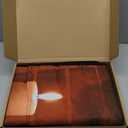 Reallnaive Candles Magnetic Fireplace Cover for Stops Heat Loss 38 x 31 Inch Fireplace Blanket Insulated Draft Cover with 12 Magnet for Indoor Frame Winter Summer(Candles)