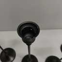 Black Candleholders for Taper Candlesticks Plus Candle Snuffer  Dining Table Dcor Centrepiece - Metal Candelabra Candlestick Holder - Black Dcor for Home Weddings Celebrations Events (Set of 6 Pcs)