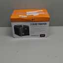 RAMJOY Black Toaster 2 Slice, Extra Wide Slot Toaster for Bagels, Bread, Waffles, 7 Shade Settings, 4 Main Functions, Removable Crumb Tray, 900 Watts Toasters, Black Stainless Steel