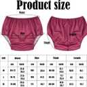 5 Pcs Adult Leakproof Incontinence Underwear for Women Men Pull on Cover Pant Washable Underpants Reusable Plastic Diaper Covers for Disabled, Elderly, Postpartum (Multicolored,X-Large) 