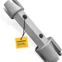 Tub Drain Remover Wrench - Dual Ended for Bath & Shower Drains, Closet Spuds - Heavy Duty Aluminum