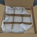 Acrylic Serving Tray 12x12 Inch, Clear Rectangular Tray with Handle, Decorative Ottoman Organizer for Appetizer, Breakfast, Coffee Table, Countertop, Bathroom