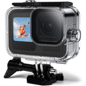 OKFUN Waterproof Housing Case for Go Pro Hero 13/12/11/10/9 Black,Protective Underwater Dive Case Shell with Quick Release Buckle Mount for Hero13/12/11/10/9 Black Action Camera Accessories