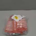 Bathroom Rugs and Mats Sets, Thick Absorbent Chenille Bath Mat Rug Set Non Slip, Soft Shaggy Bath Room Floor Mats for Bathroom, Machine Washable (Sunset Orange, 16" x 24")