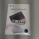 Ultra-Slim Bluetooth Keyboard Portable Mini Wireless Keyboard Rechargeable for Apple iPad iPhone Samsung Tablet Phone Smartphone iPadOS iOS Android (10 inch Black)