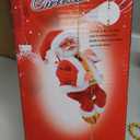 2025 Upgraded Santa Claus Musical Climbing Rope Decoration Climbs Up and Down, Animated 3AA Battery Electric Santa Claus on Rope, Musical Climbing Santa Christmas Tree Ornament Pecfect for Decor