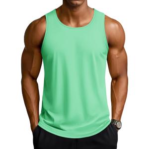 TACVASEN Men's Workout Tank Tops Sleeveless UPF 50+ Summer Sun Shirts Quick Dry for Running Swim Gym Beach, Size: Medium