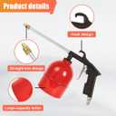 Air Blow Gun Pneumatic Engine Cleaning Gun with Watering Bottle, High-Pressure Air Sprayer Kit with Brass Nozzle, Vehicle Cleaning Degreaser Tool for Car Engine Compartment, Wheel (Straight&Bottle)