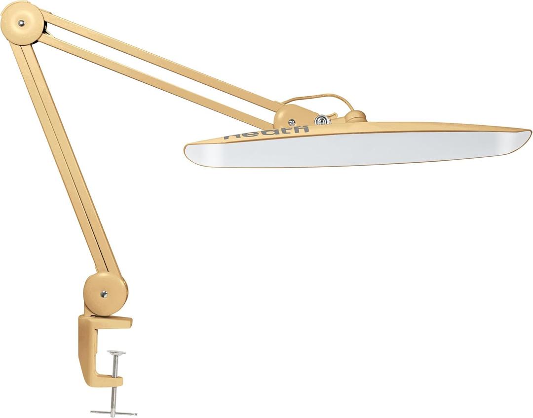 Neatfi XL 2,200 Lumens LED Desk Lamp with Clamp, 24 Watt Bright Architect Task Lamp, 20 Inches Dimmable Computer Light, Adjustable Desk Light for Home, Office, Crafts, Nails & Hobbies (Non-CCT, Gold) Neatfi XL 2,200 Lumens LED Desk Lamp with Clamp, 24 Watt Bright Architect Task Lamp, 20 Inches Dimmable Computer Light, Adjustable Desk Light for Home, Office, Crafts, Nails & Hobbies (Non-CCT, Gold)