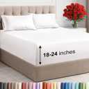 Extra Deep Twin Sheet Set - 4 Piece Breathable and Cooling Sheets - Hotel Luxury Bedding for Women, Men, Kids & Teens - Easy & Secure Fit - Soft and Wrinkle Free - Extra Deep Pockets - Antique White
