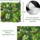 ODTORY Artificial Plant Wall Panels: 20"20" 4P UV-Anti Faux Grass Wall Backdrop Boxwood Ivy Fence Privacy Screen Fake Greenery Leaf Hedge for Outdoor,Indoor,Garden,Backyard and Home Decor
