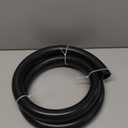 Fuel Line 1" ID NBR Hose Push on Hose 1.4" OD Engine Liner Compatible with Fuel System, Methanol, Oils, Lubricants and Coolant, 300 PSI 5 feet (Black)