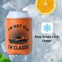 3 x Christmas Gifts for Dad from Daughter, Son for Fathers Day, Birthday Gifts for Dad, Him, Husband, Grandpa, Retirement Gifts for Men, Leather Can Cooler for Mens 12oz (Classic)