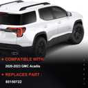 LED Tail Lights Compatible With 2020-2023 GMC Acadia Rear Light Taillights Right and Passenger Side Outer Right Black Bezel Replace 85150722