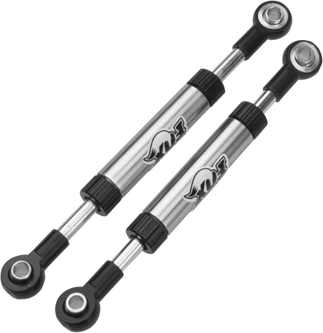 2Pcs Vgoohobby Metal Adjustable Length Servo Linkage Steering Link Rod Compatible with Traxxas TRX4 Axial SCX10 RC4WD D90 Gen8 1/10 RC Crawler Car