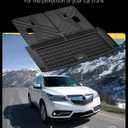 3W Trunk Mat with Backrest Mat Fit 2022-2025 2026 Acura MDX Accessories, Cargo Mat and Seat Back Cover Protector TPE All Weather, Black