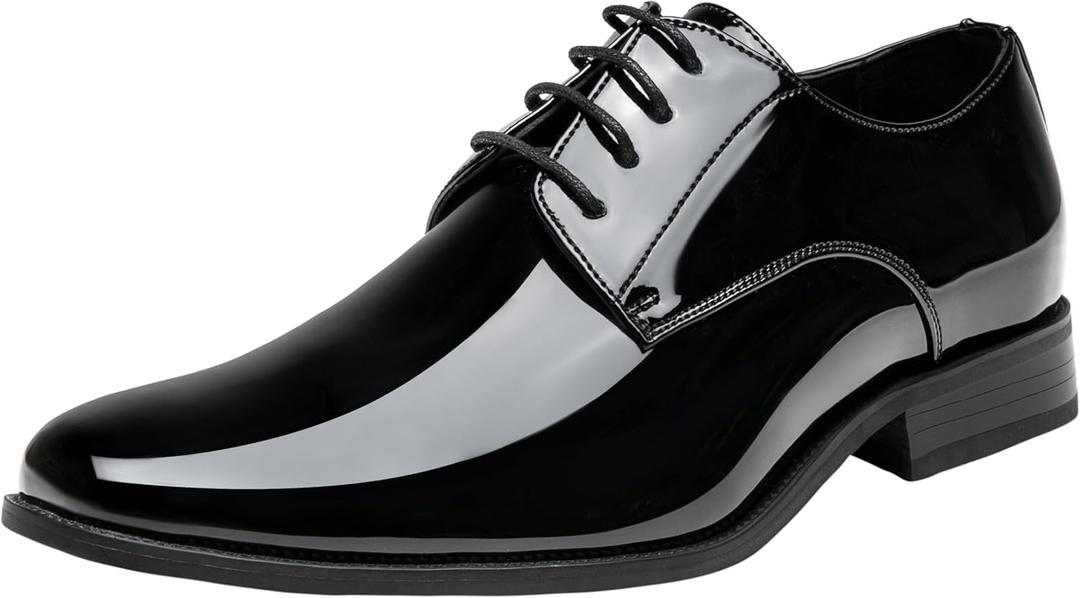 Jousen Mens Dress Shoes Formal Business Oxford Shoes for Men Tuxedo Dress Shoes for Men (10.5, 9051a-black)