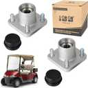 10L0L Golf Cart Wheel Hub Assembly for EZGO RXV 2008-up Gas & Electric, with Bearing & Cap, OEM# 609603 19862G1 602340 602341 12091G2, Set of 2