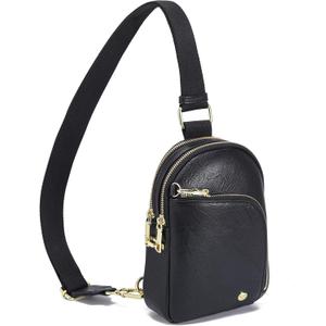 INICAT RFID Blocking Sling Bag, Anti Theft Crossbody Bag for Women, Travel Fanny Pack Style Purse, Vegan Leather