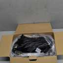 100 FT Outdoor String Lights for Outside, IP65 Waterproof ST38 LED Shatterproof Bulbs, Dimmable & Timable, 3 Light Modes, Hanging Patio Edison Lights for Porch Backyard Cafe Bistro (Black Plug in (Not Solar))