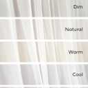 Ling's moment 14FT White Chiffon Table Skirt Recycle Use Extra Long Sheer Tablecloth for Backyard Wedding Reception Decorations Birthday Party Cake Dessert Decor