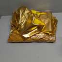 50 Pcs Chair Sashes Shiny Bow Spandex Bands for Chair Wedding Banquet Parties Reception Restaurant Decoration (Gold)