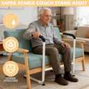 Couch Stand Assist Aid for Elderly, Chair Sofa Assist with Handrails for Elderly Sit to Stand UP to 330 BL, Heavy-Duty Senior Lifting Devices for Seniors Disabled and Pregnancy