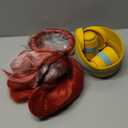 ANOGOL Hair Cap+(1 Headphone) Ponytail Wig With Headphone Cosplay Wigs for Women Light Pink Purple and Red Long Wig Synthetic Wigs for Anime Wig for Halloween Party Costume Anime Outfit