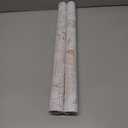 Vinjiasin Peel and Stick Wallpaper Blue and Gold Wallpaper Floral Contact Paper Vintage Removable Self Adhesive Wall Paper for Bathroom Bedroom 17.3"x 78.7"