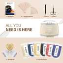 KeShi Waxing Kit, Painless Hair Removal Wax Warmer with 6 Bags Hard WaxBeans for Full Body, Legs, Face, Eyebrows & Bikini Ideal for Both Women & Men(Cream)