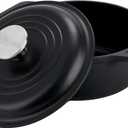 Victoria 2-Quart Cast Iron Dutch Oven with Lid and Dual Handles, Seasoned with Flaxseed Oil, Made in Colombia